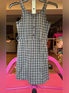 Abercrombie Girls plaid romper skirt sz 9/10